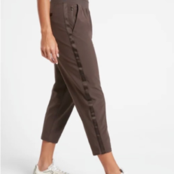 Athleta Brown Nolita Slim Tapered Crop Pants - Picture 2 of 7